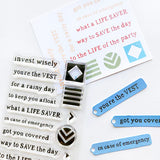 Vest Gift 3x4 Sentiments Stamp Set