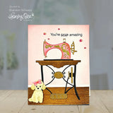 Lovely Layers:  Antique Sewing Table Honey Cuts