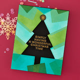 Hero Arts Modern Holiday Greetings Stamp & Cut Set from the Very Merry Collection