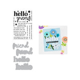 Hero Arts Hello Friend Clear Stamp & Die Bundle