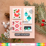 Postage Collage Christmas Stencil