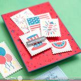 Postage Collage 4th Of July Stamp Set