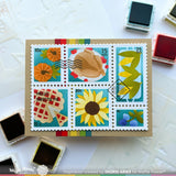 Postage Collage Harvest Stencil