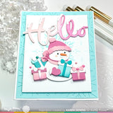 Frosty Background Stencil