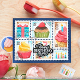 Postage Collage Birthday Stamp Set