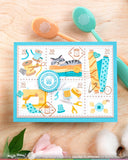Postage Collage Sew Fun Stencil