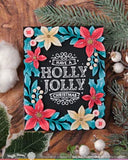 Poinsettia Frame Die