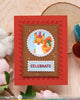 Nesting Postage Collage Greetings Stamp Set