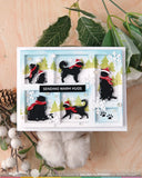 Postage Collage Dog Silhouettes Die