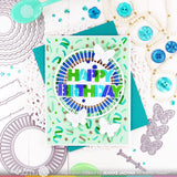 Confetti Background Stencil