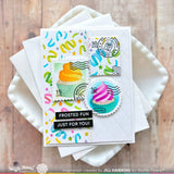 Confetti Background Stencil