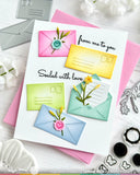 Postage Collage Mini Seals Stamp Set