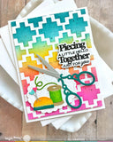 Quilted Squares Stencil