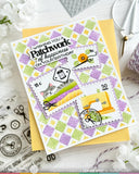 Postage Collage Sew Fun Stencil