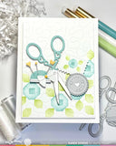 Postage Collage Circle Sentiments Matching Die