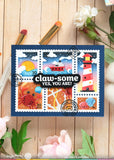Postage Collage Coastal Stencil