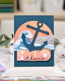 Overlapping Hello Die-n-stencil