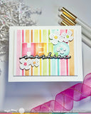 Overlapping Hello Additions Stamp Set