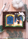 Open Book Nativity Stencil