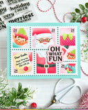 Postage Collage Dear Santa Stencil