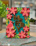 Overlapping Vertical Merry Word Die
