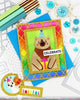 Nesting Postage Collage Greetings Stamp Set