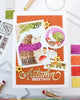 Nesting Postage Collage Mush Love Stencil