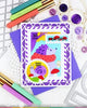 Nesting Postage Collage Blocks Stencil