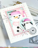 Nesting Postage Collage Let it Snow Stencil