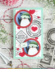 Nesting Postage Collage Let it Snow Stencil