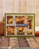 Postage Collage Autumn Sunset Stamp Set