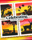 Postage Collage Autumn Sunset Stamp Set
