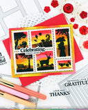 Postage Collage Autumn Sunset Stamp Set