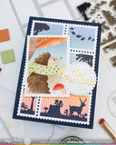 Postage Collage Autumn Sunset Stamp Set