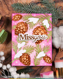 Snowcapped Pinecone Details Stamp Set