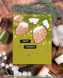 Snowcapped Pinecone Details Stamp Set