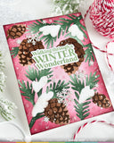 Snowcapped Pinecone Stencil