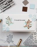 Snow Angel Cat Duo Die-n-stencil