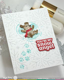 Snow Angel Pup Duo Die-n-stencil