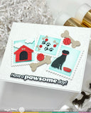 Postage Collage Dog Silhouettes Die