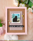 Postage Collage Cat Silhouettes Stamp Set