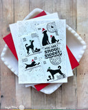 Postage Collage Dog Silhouettes Die