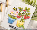 Square Postage - Pansy Stencil
