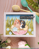 Basketful of Bunny Duo Die-n-stencil