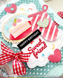 Postage Collage Piped Letters Stamp Set