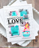 Postage Collage Baking Fun Stencil