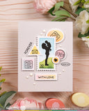 Postage Collage Mom Silhouettes Stamp Set