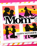 Postage Collage Mom Silhouettes Stamp Set
