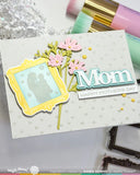 Postage Collage Mom Silhouettes Stamp Set