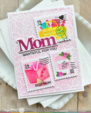 Postage Collage Mom Stencil